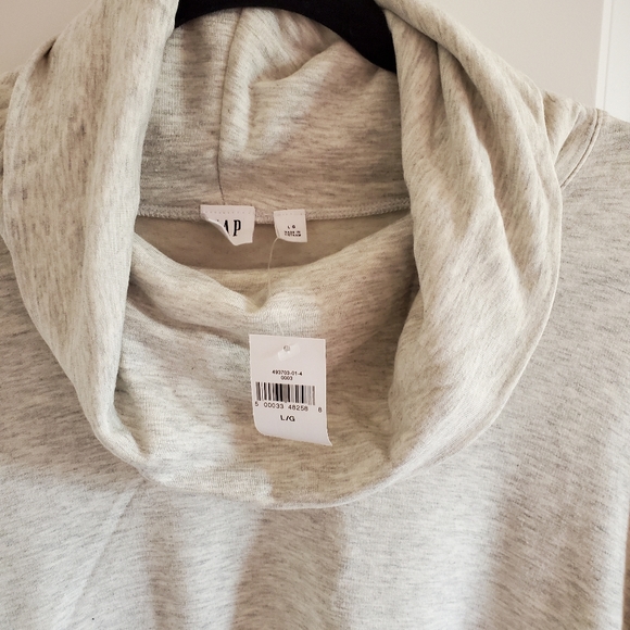 NWT GAP grey cowl neck swing sweatshirt size large - Picture 5 of 6
